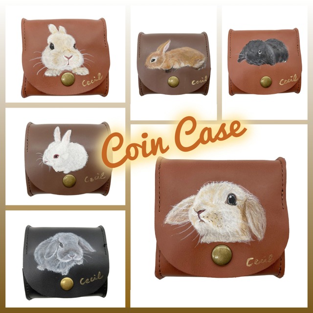 【新作入荷♪】CECIL　コインケース 　本革　うさぎ.