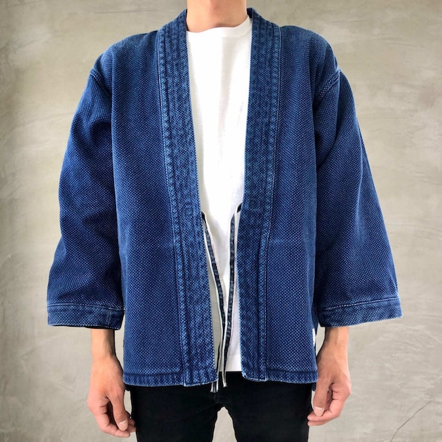 "DENTO" SASHIKO KIMONO JACKET ［LONG SLEEVE］ / INDIGO