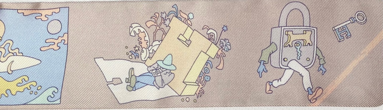 Hermès エルメス ツイリー《さあ色鉛筆を出して！/カレ・リブレ》