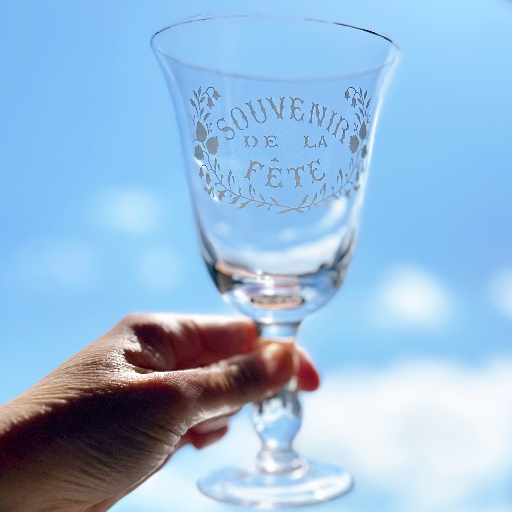 ステムグラス SOUVENIR DE LA FÊTE ベル型（フランス） | ぽわにえ・だ