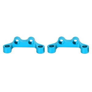 【在庫処分】Cryfokt TT02 RC カー用耐久性のある金属製アッパーサスペンションアームマウント、アルミニウム合金素材、パフォーマンスを向上、愛好家向け 2 個 (青)