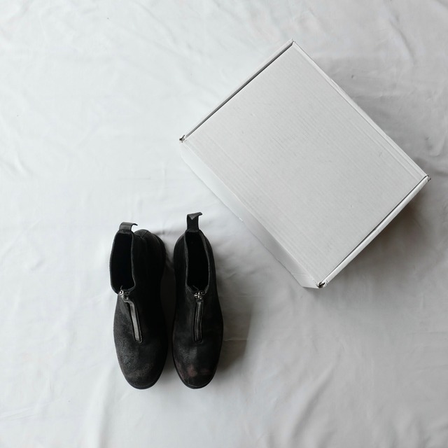 GUIDI PL1 SUEDE FRONT ZIP BOOTS