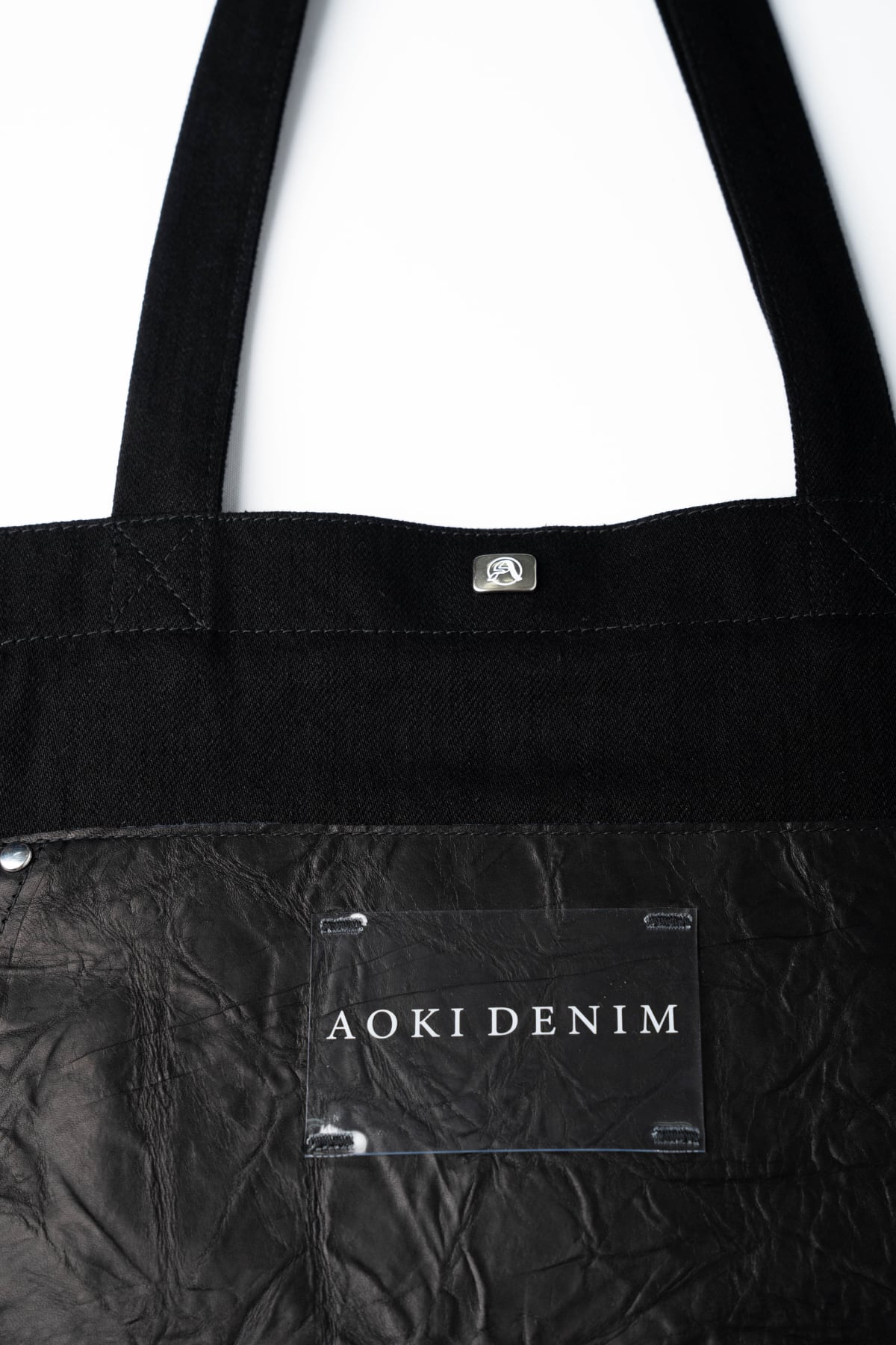 リアルブラック】TOTE BAG『ヴィンテージレザー×ブラックデニム リアルブラック】TOTE BAG『ヴィンテージレザー×ブラックデニム