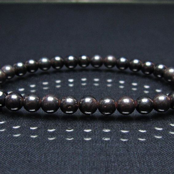 スギライト ブレスレット 6mm ブラックスギライト ブレス 一点物 メール便可 [M便 1/10] 111-45485