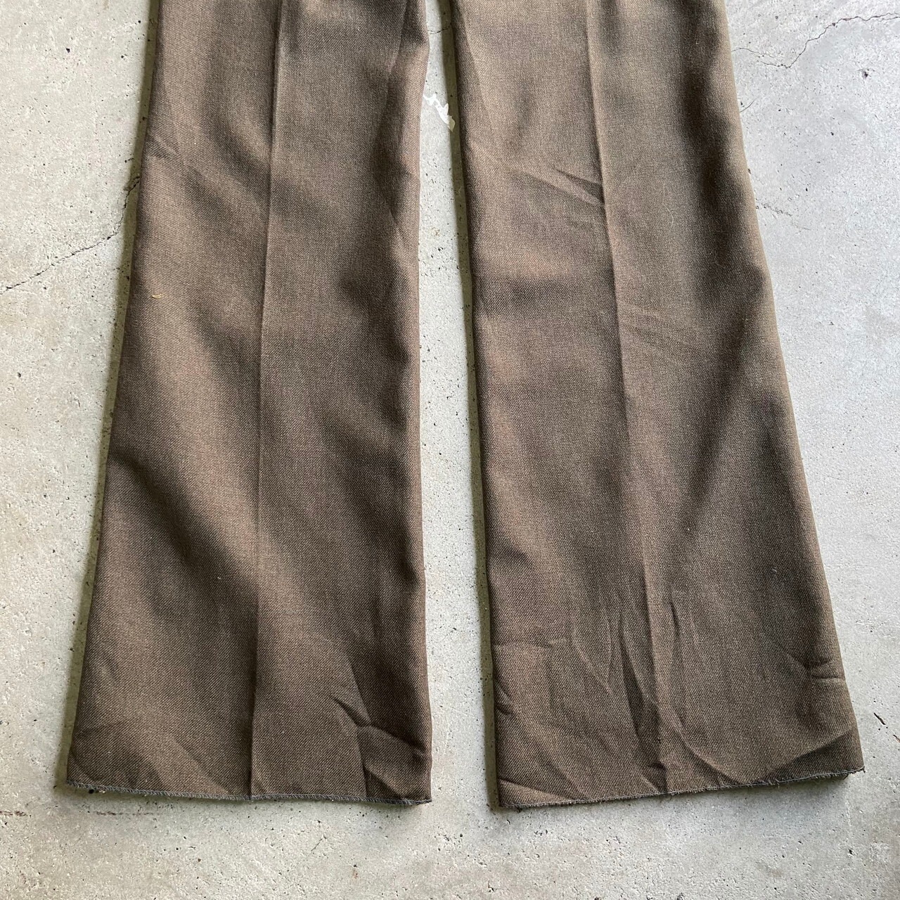 70年代 ユーロ フランス EURAL TERGAL フレアスラックスパンツ 