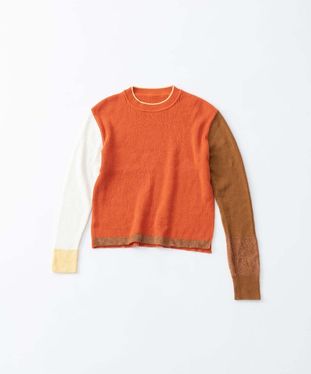 TRICOTE　トリコテ　COLOUR RIB SWEATER　TR33TP052