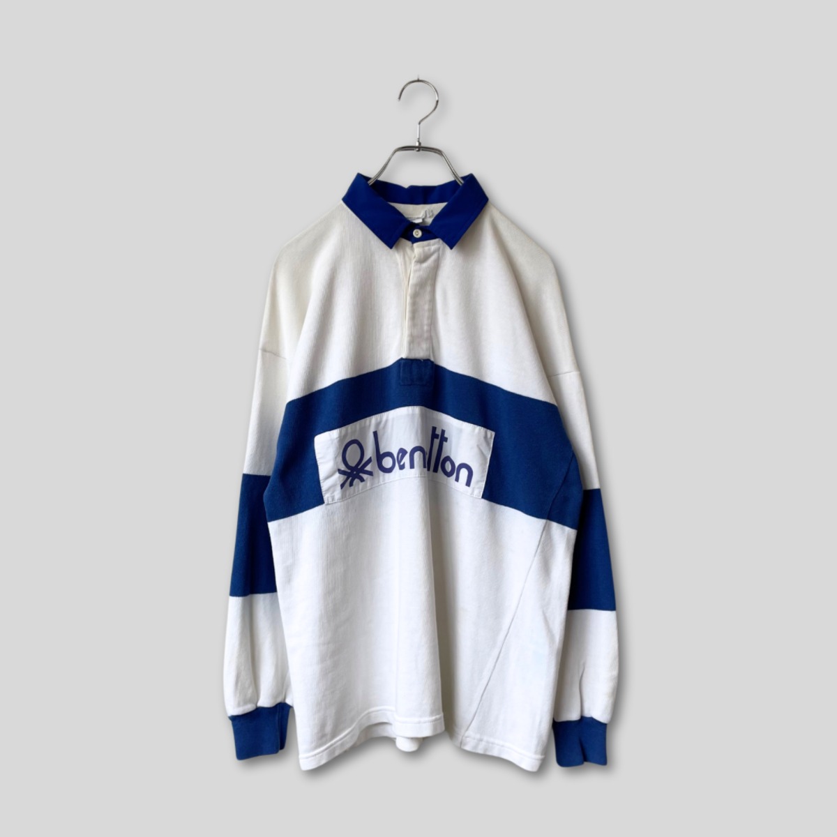 80s “BENETTON” rugby shirt / 古着ベネトンラグビーシャツ | 古着屋 