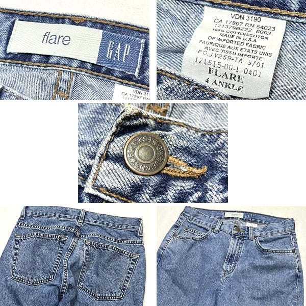 1点物◇USA製ギャップGAPデニムパンツFlareブーツカットジーンズ古着