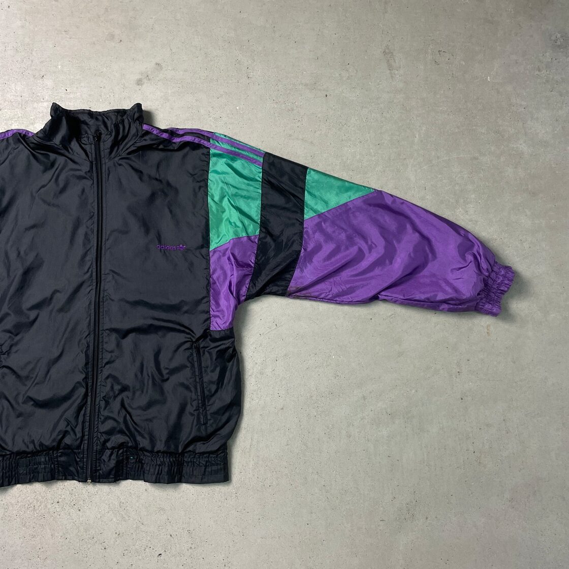 80年代 adidas アディダス ナイロンジャケット トラックジャケット 