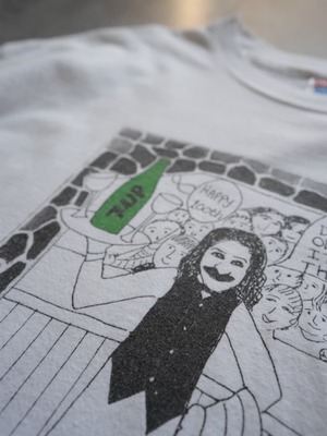 90s Hines 7up outsider art tee USA製 Xl / 身幅57 着丈76cm