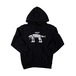 [DRT×PIKE STREET MARKET] DEAD WALK 12.0oz Pullover Hoodie Black　