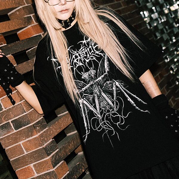 ダブルマンティスグラフィックショートスリーブTシャツ(ruf_03140)