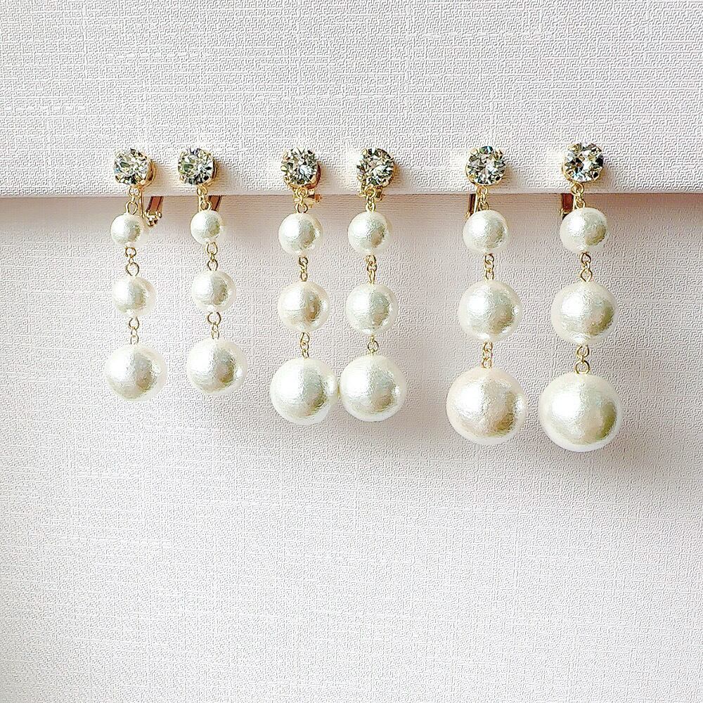 Y様専用 Eternally定番おだんごパールイヤリング【サイズXL】ホワイト