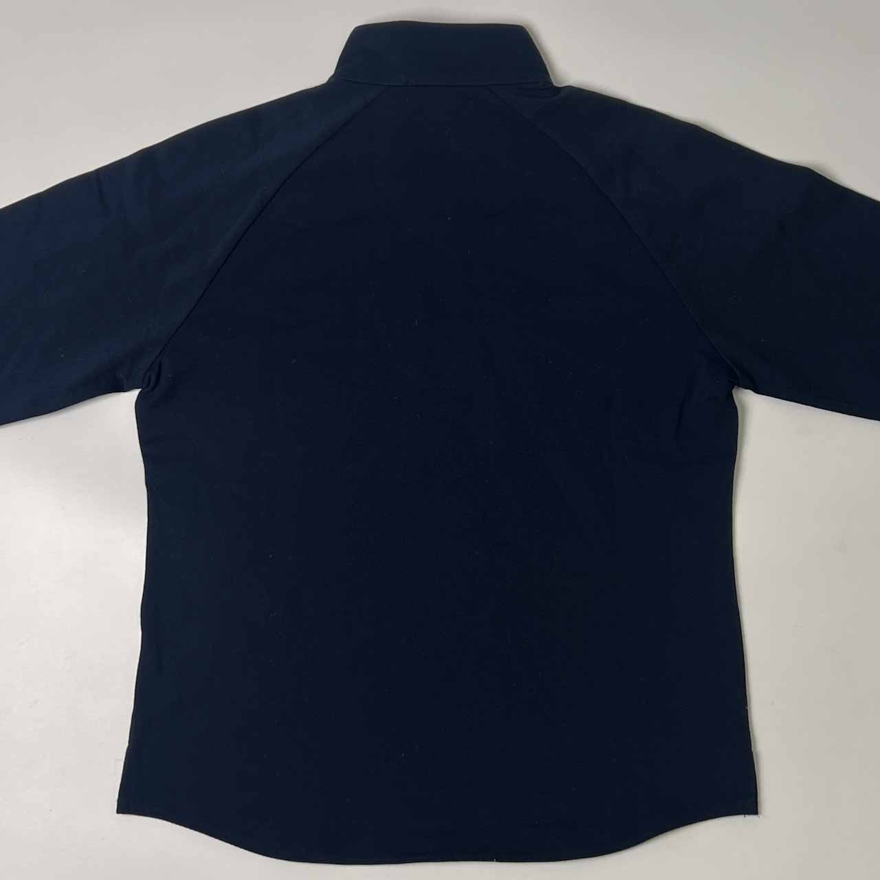 23区 SPORT ニジュウサンク ハーフジップ 鹿の子 長袖シャツ 3/ネイビー レディース