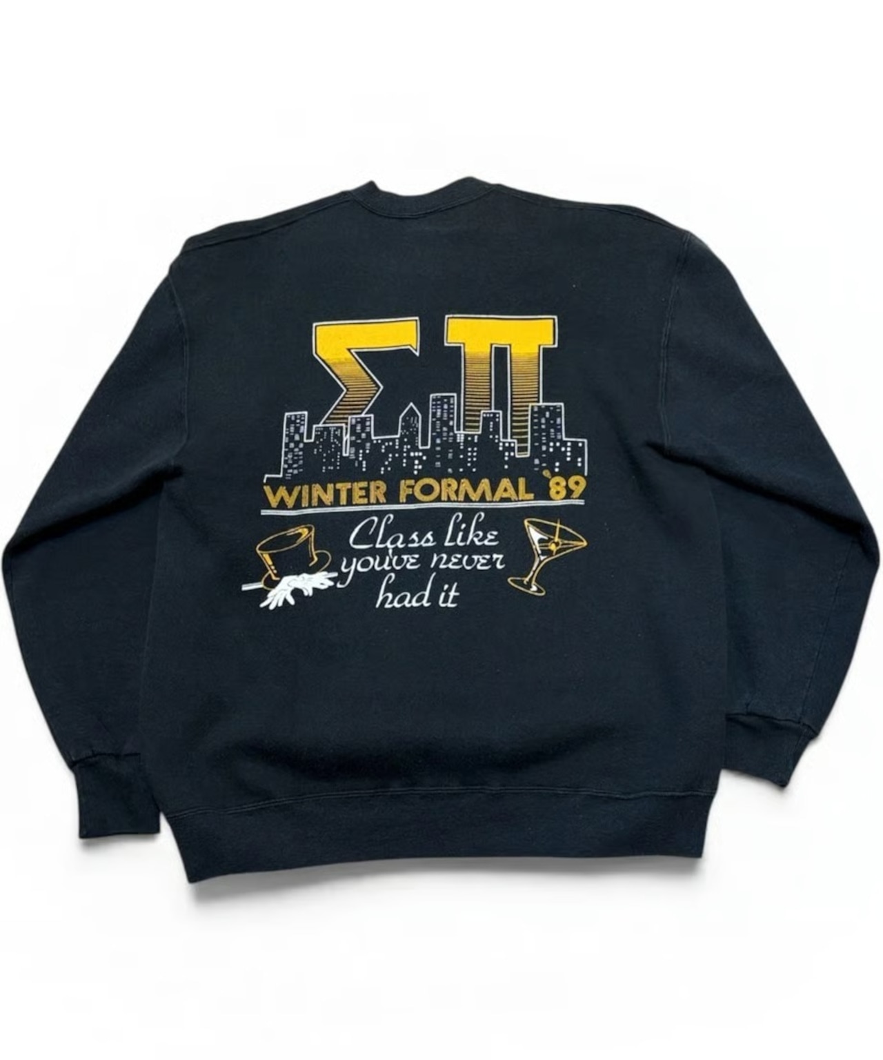 【USED】1980s CLUB ZII RUSSELL ATHLETIC クルーネックスウェット BLACK XLサイズ アメリカ製