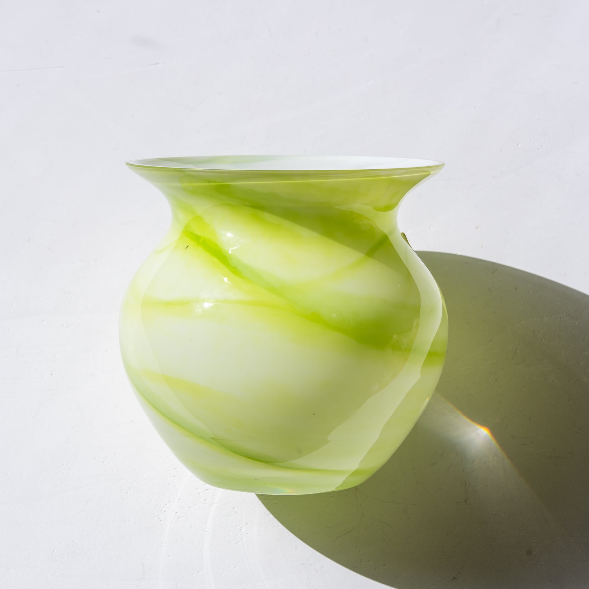 Milky Lime Vase
