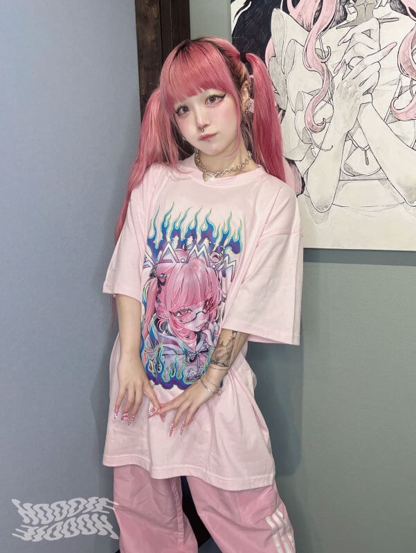 ♥kuu様♥ HOODIE】x KUUA collaboration 24 T/S S.PINK | MUDSELEKTOR