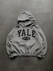 UNIQUE YALE カレッジロゴ プルオーバーパーカー グレー 韓国製