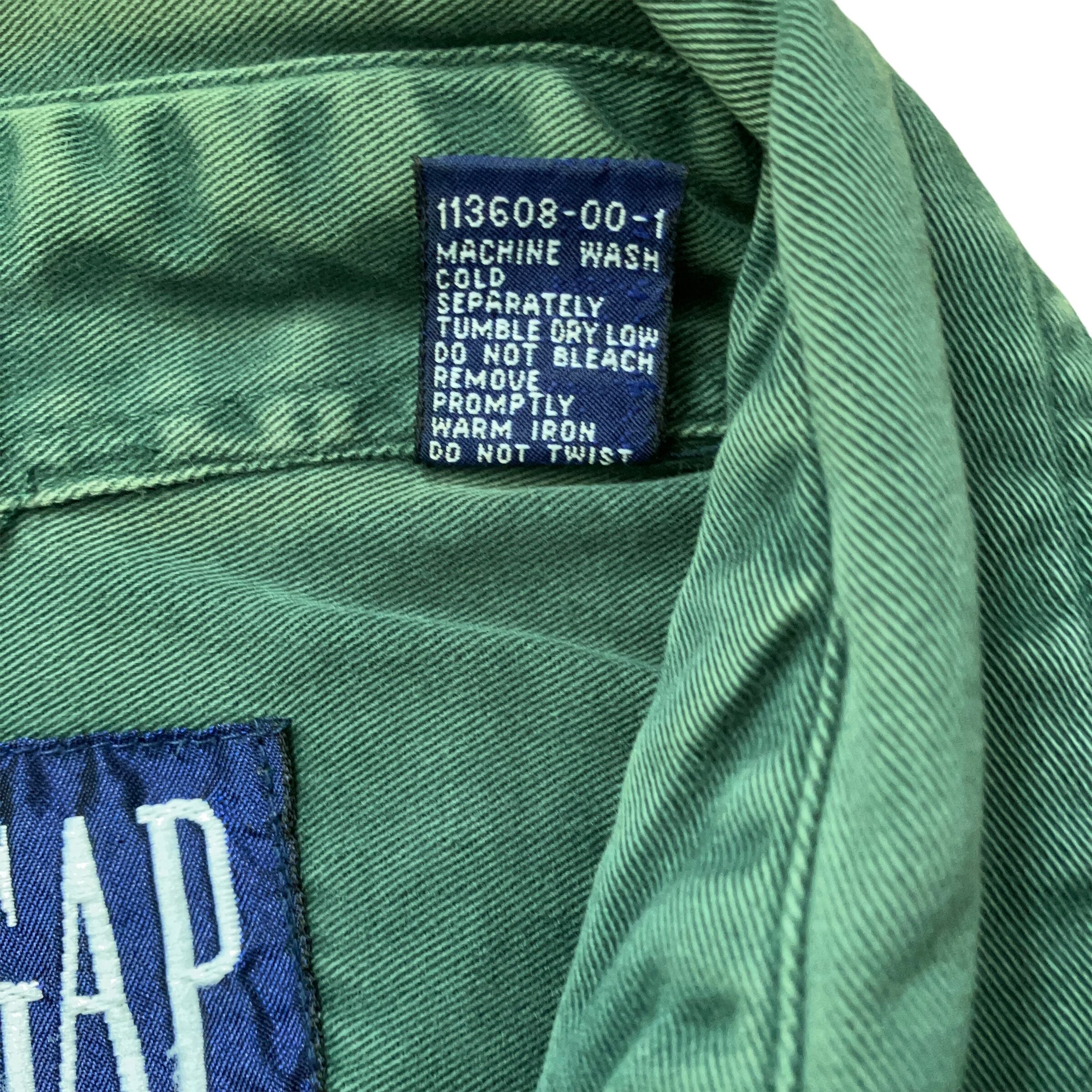 90's oldGAP コットンL/Sシャツ GREEN 【0401A1】 | 【公式 90's oldGAP コットンL/Sシャツ GREEN 【0401A1】 | 【公式