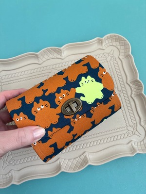 やりくりミニ財布・メロウフレンズCATキャメル
