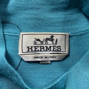 HERMES geometric pattern cashmere summer knit
