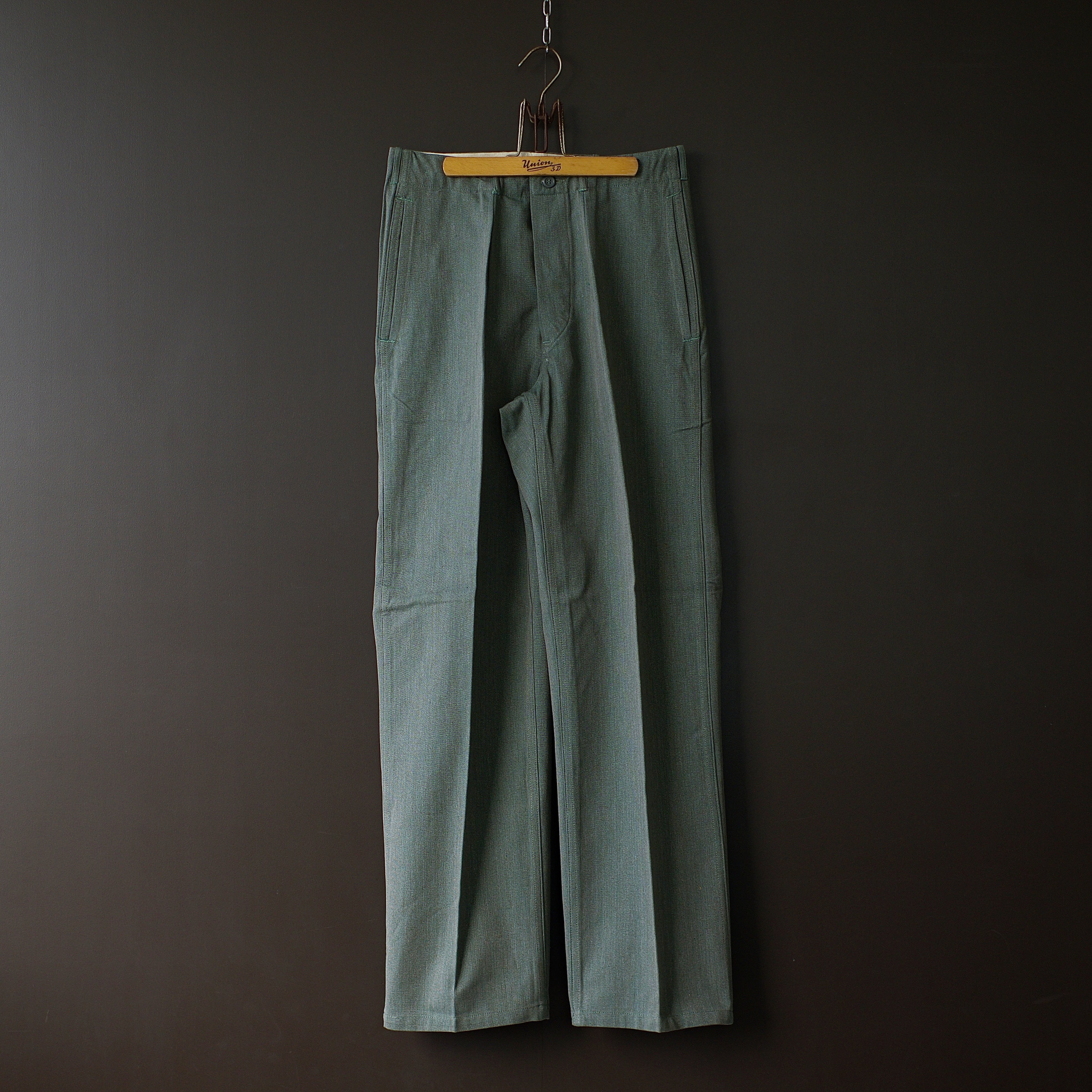 swedish military】60's prisoner pants (dead stock) dros dro