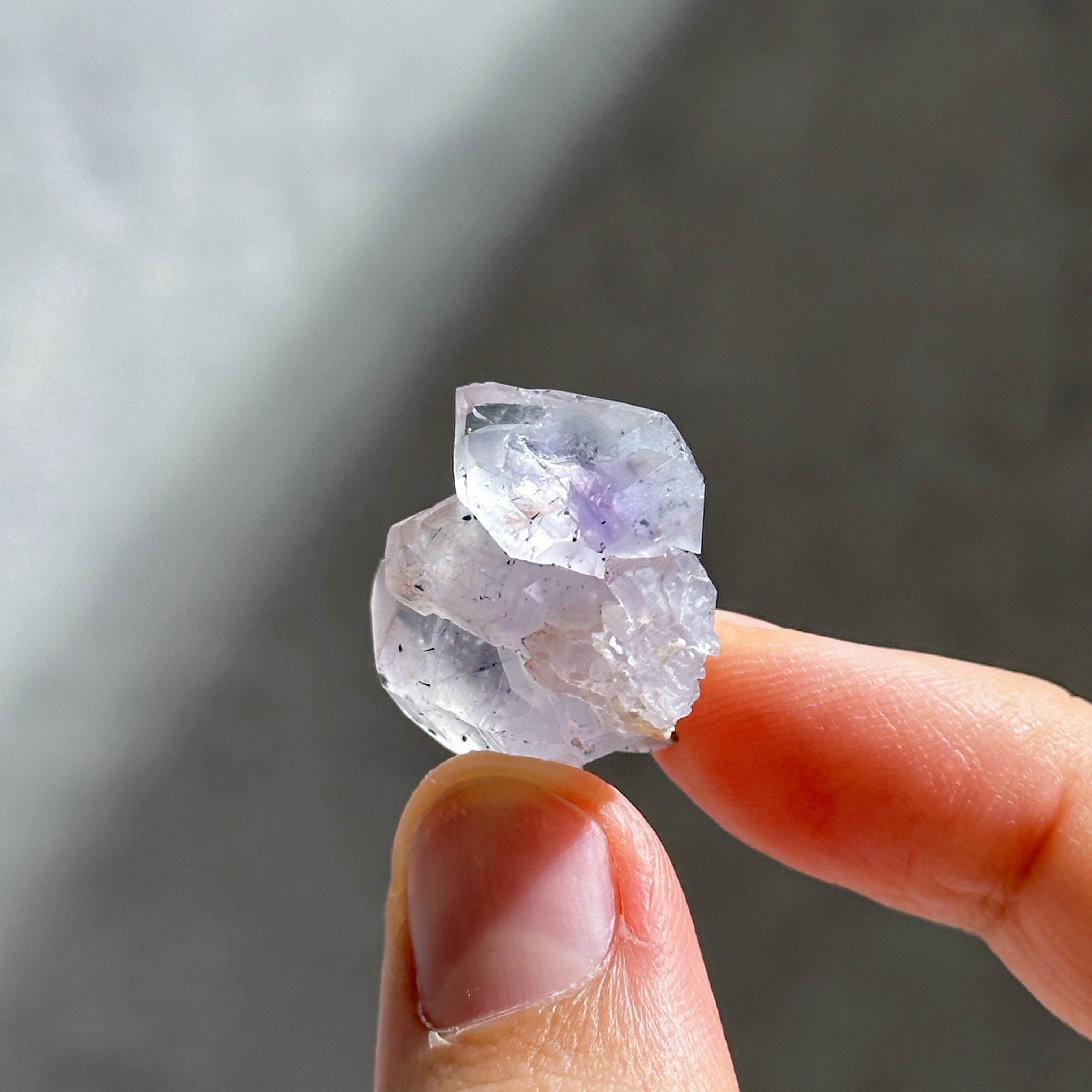 アメリカ産ヘマタイトインアメジスト 原石26◇ Hematite in Amethyst