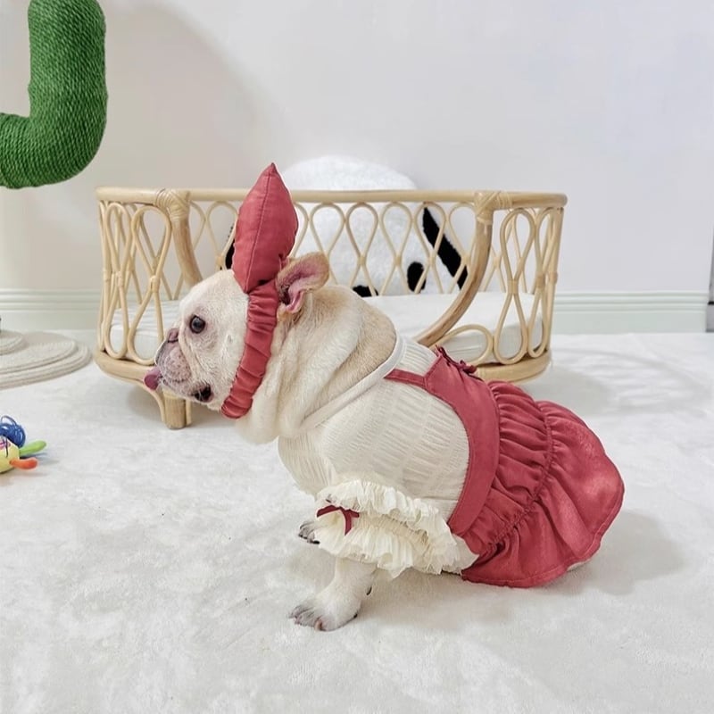 ゆりの姫●犬服●ハンドメイド 胴56 NO.680 フレブル ブルオブルコ｜フレンチブルドッグ服とパグ服の専門店