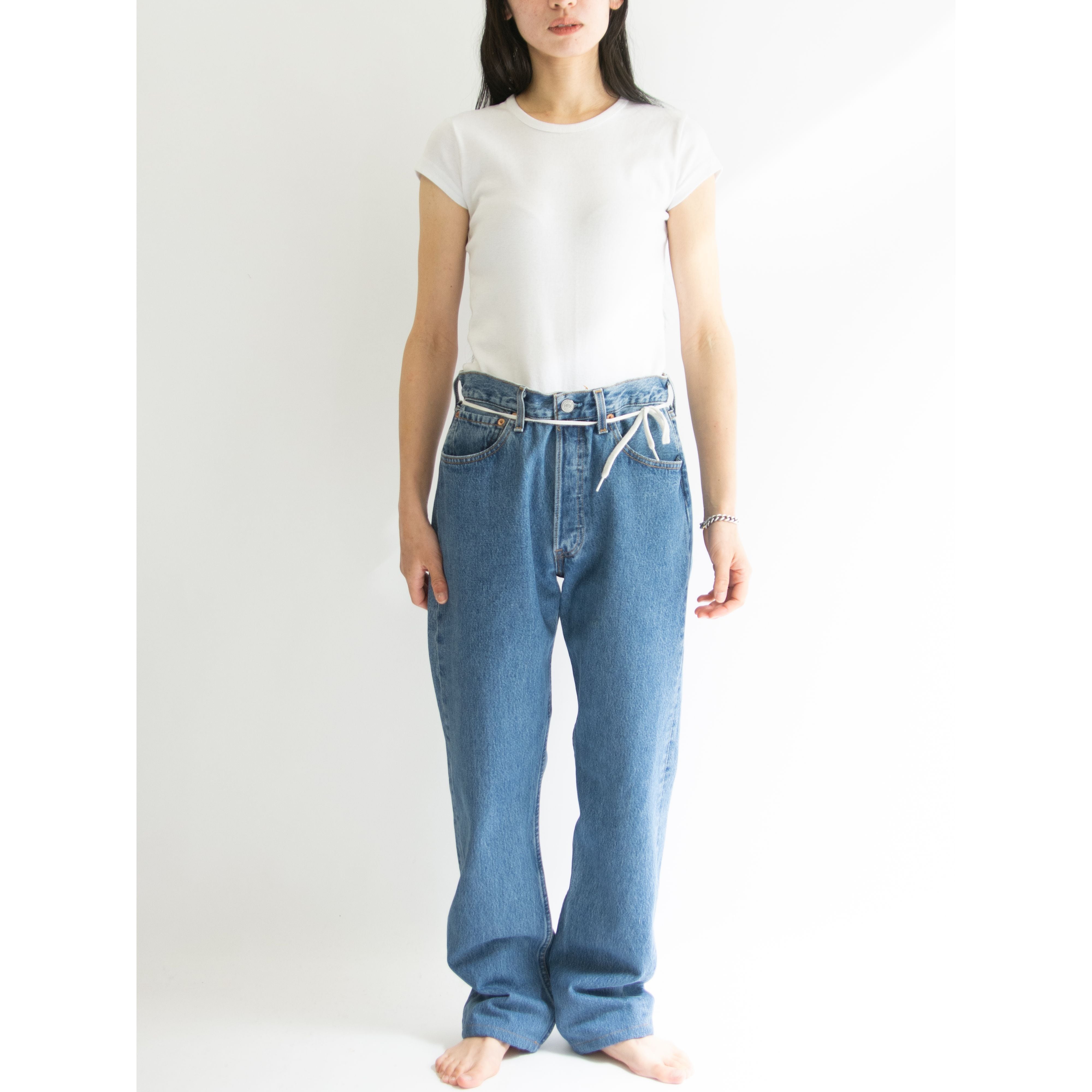 LEVI'S 501 FOR WOMEN】Made in U.S.A. 90's Straight Denim Pants W31