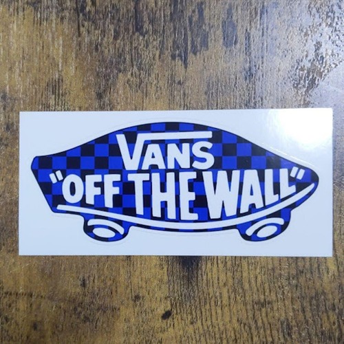 【ST-215】VANS sticker バンズ ステッカー OFF THE WALL ブルー