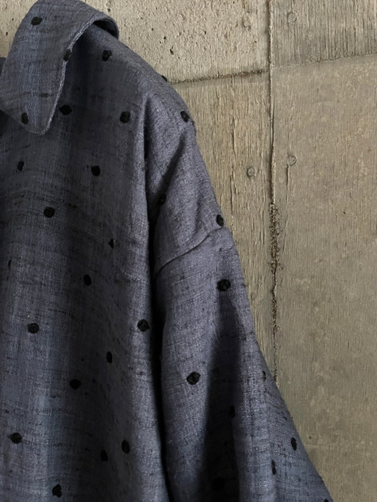 BUNON(ブノン) Khadi Thick Silk & Embroidery Qilting Coat カディシルク+刺繍 キルティングコート