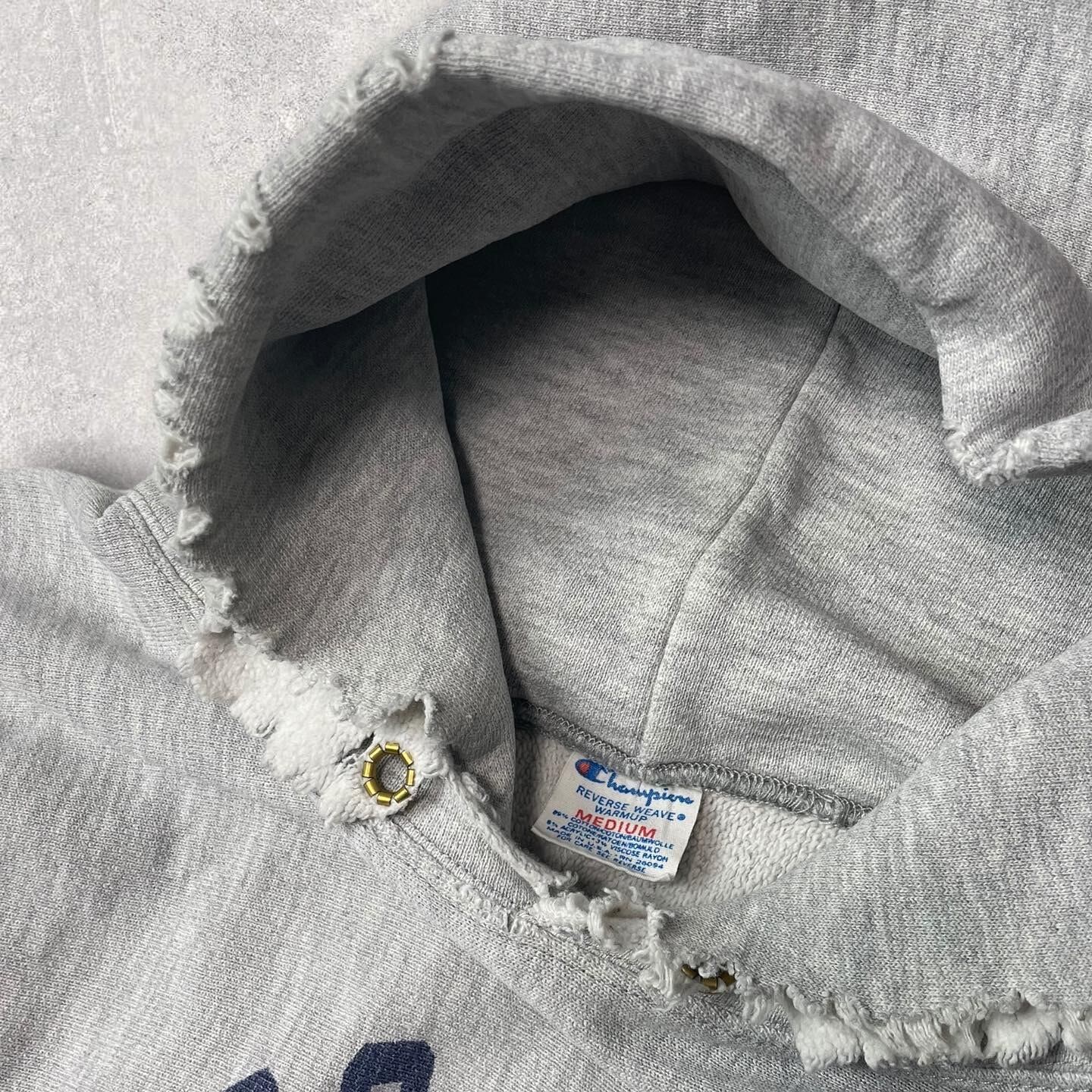 champion reverse weave hoodie kings point stain print 