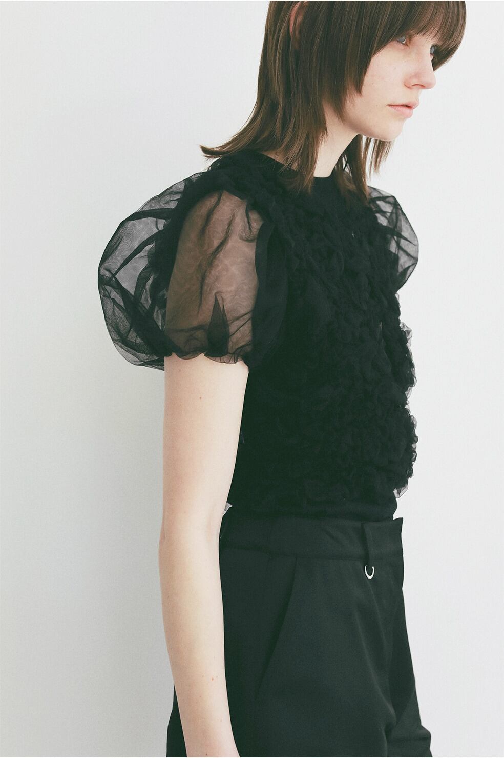 CLANE TULLE VEST LAYERED TOPS | FLICKA ASHIYA