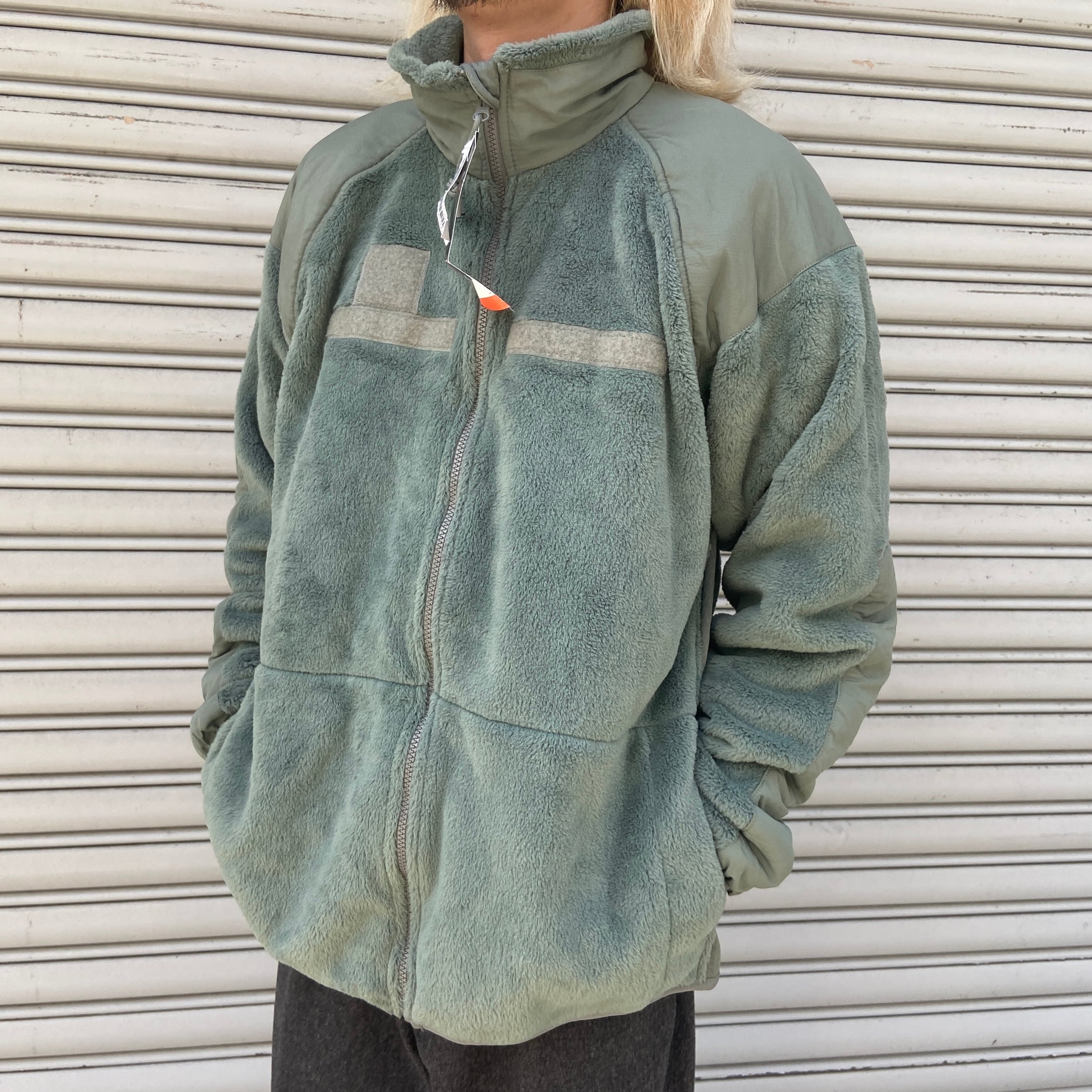 70s ECWCS POLARTEC ポーラーテック フリースJKT フライトジャケット US ARMY カーキ 肉厚 アメカジ 古着 バイカー 雰囲気抜群 wtaps 程度良好\u203c米軍ECWCSGEN3Polartecコヨーテタンカラー