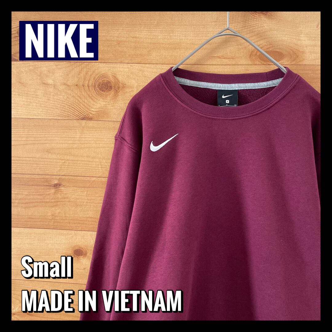 ★ 美品 ★ ナイキ 刺繍ロゴ ピンク スウェット トレーナー NIKE