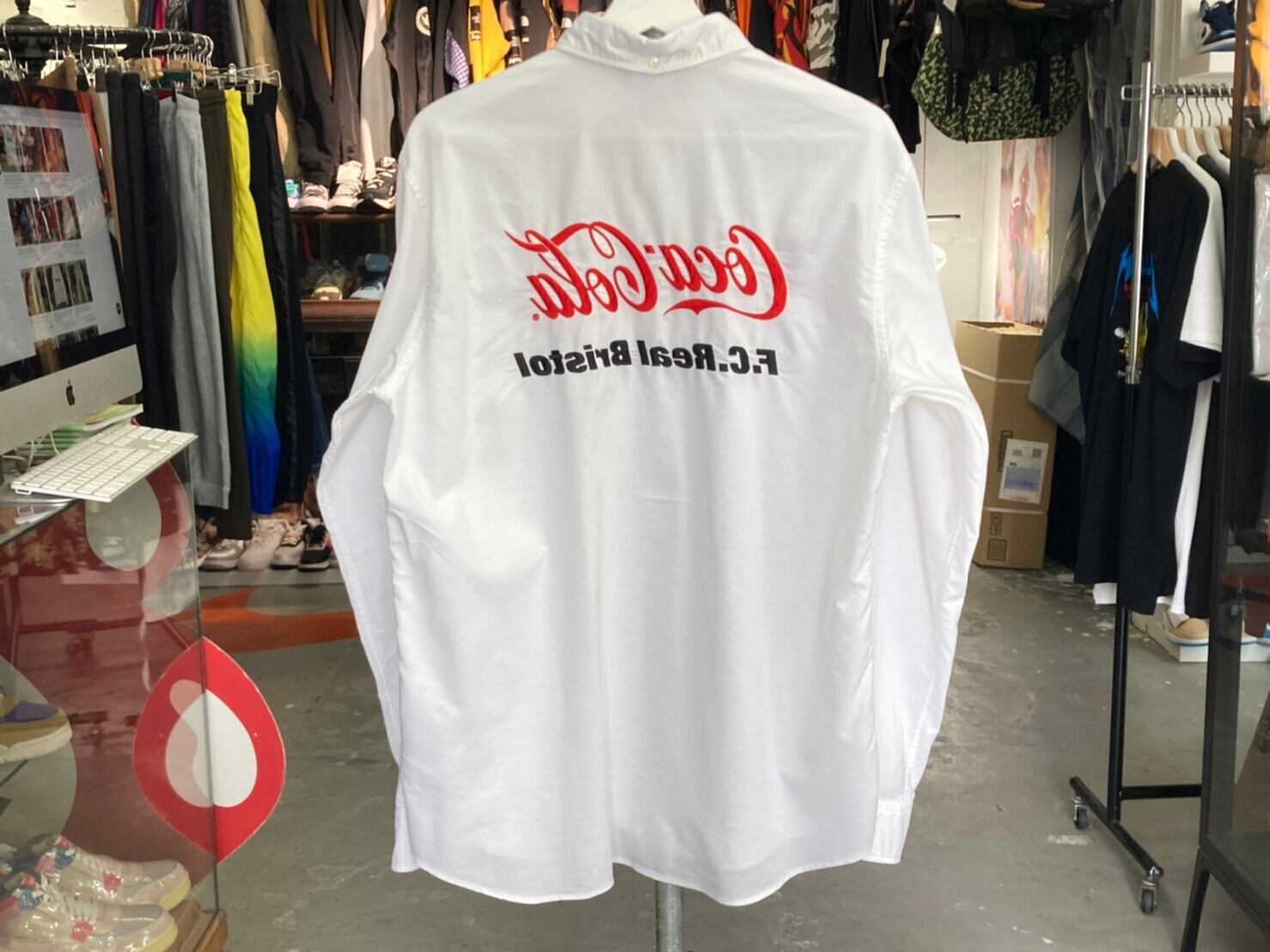 FCRB × COCA-COLA COOLMAX BD SHIRT WHITE XL 204903 | BRAND BUYERS OSAKA