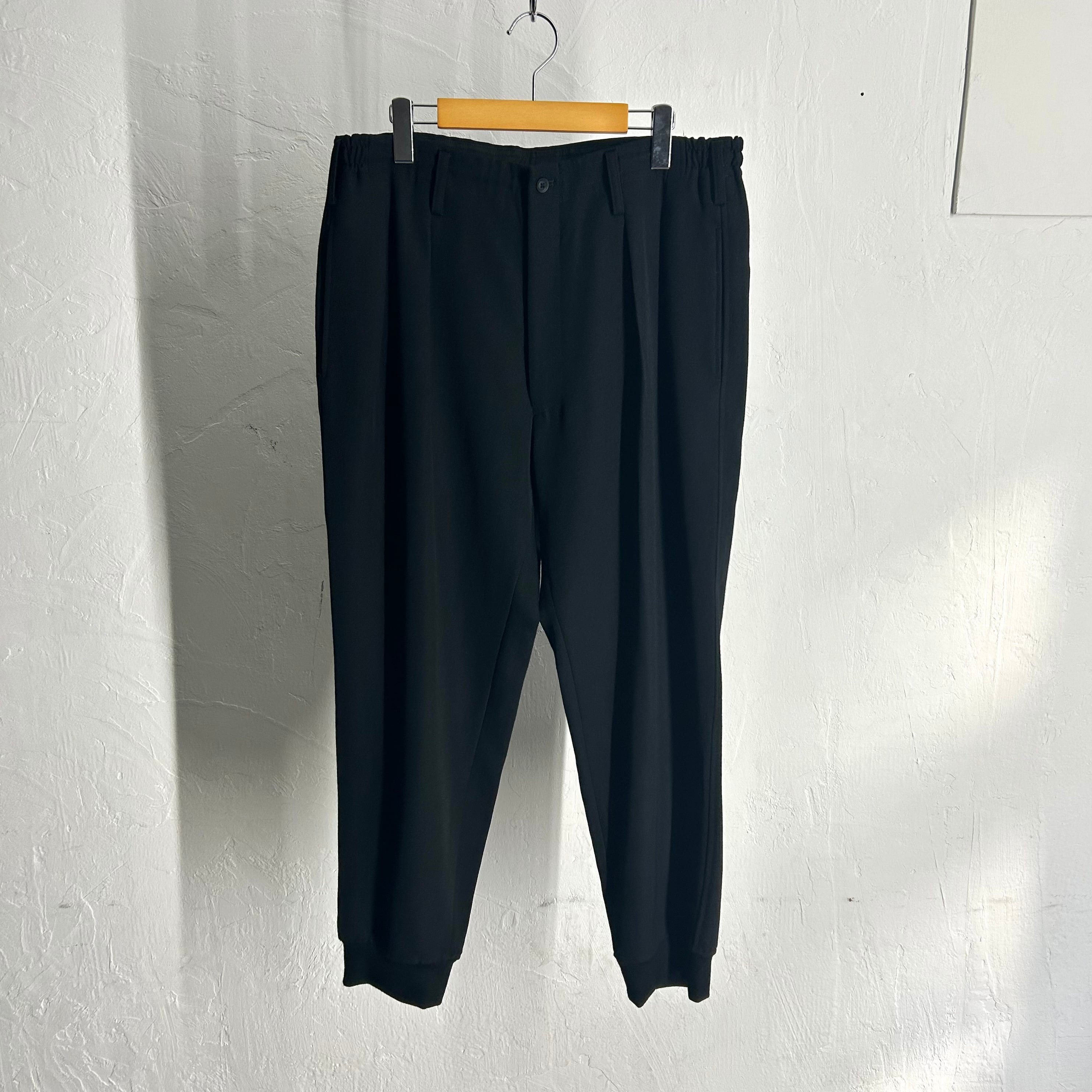 20AW Yohji Yamamoto POUR HOMME Wool Gabardine Rib Easy Pants 20AW Yohji Yamamoto POUR HOMME Wool Gabardine Rib Easy Pants
