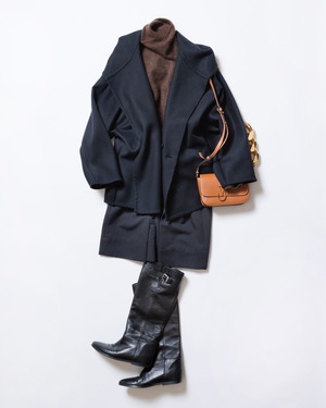 フードキルティングコート