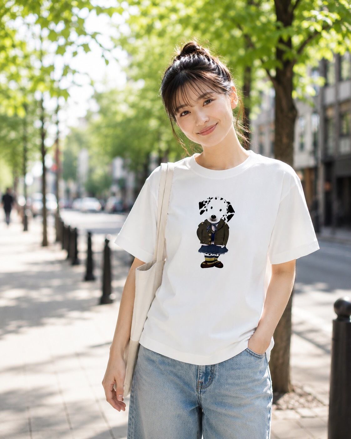 オリジナルプリント 半袖Tシャツ女の子Ver.(L)