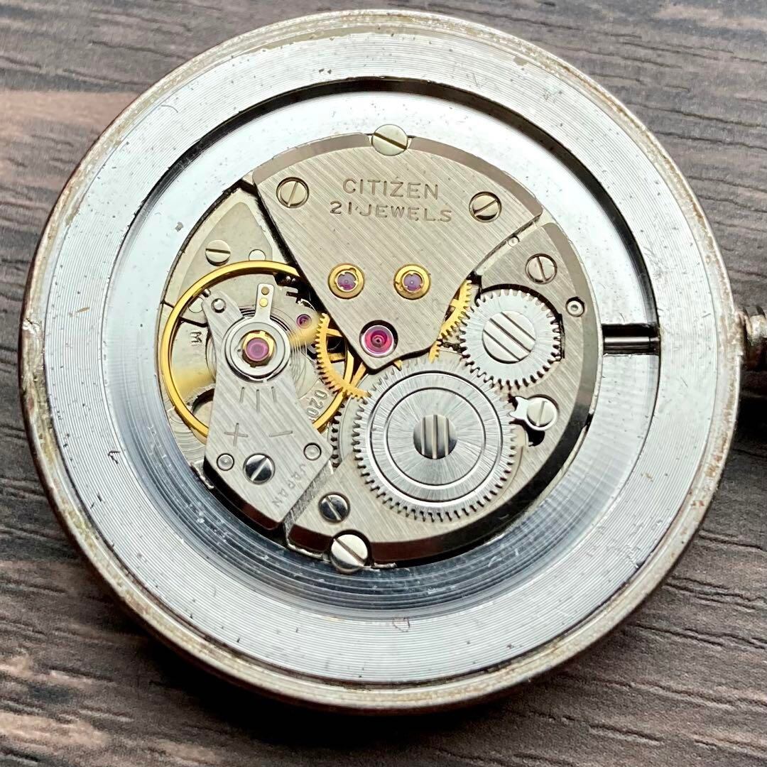 動作良好】シチズン CITIZEN アンティーク 懐中時計 手巻き シルバー