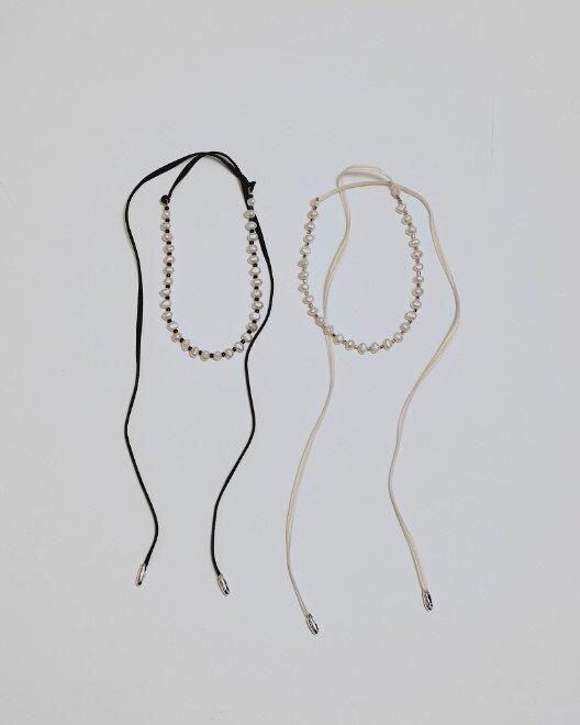 todayful Pearl Ribbon Choker【12510909】 | AMBIENT SHARE