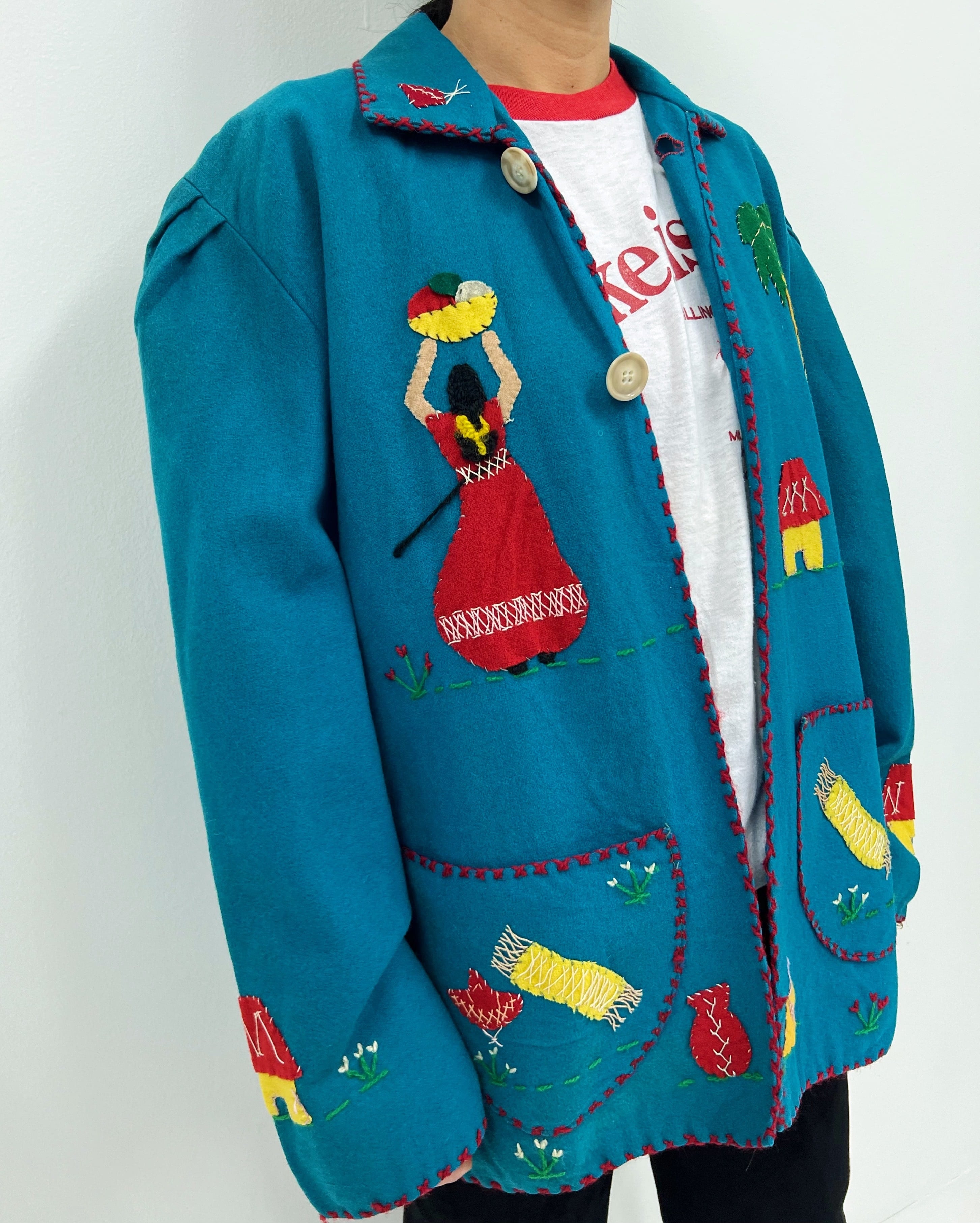 50s vintage souvenir Mexican jacket | tamago store