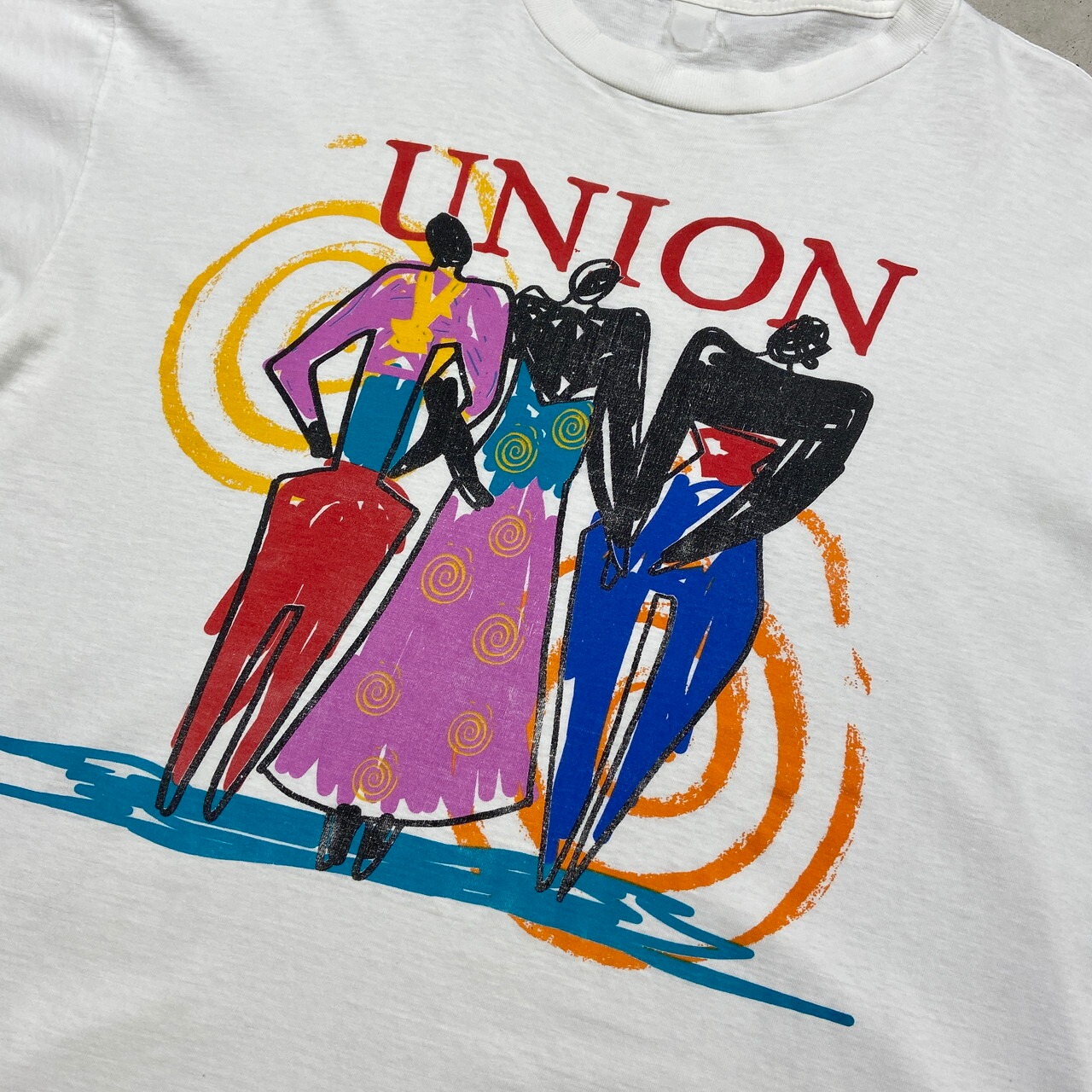 90年代 UNION アート プリントTシャツ ビッグサイズ メンズ2XL相当 