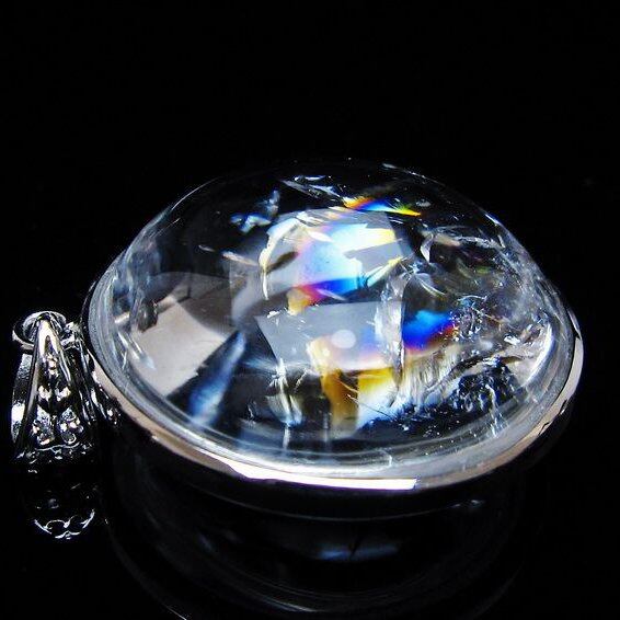 アイリスクォーツ 水晶 ペンダント 虹入り 一点物 おまかせ便 112-12404