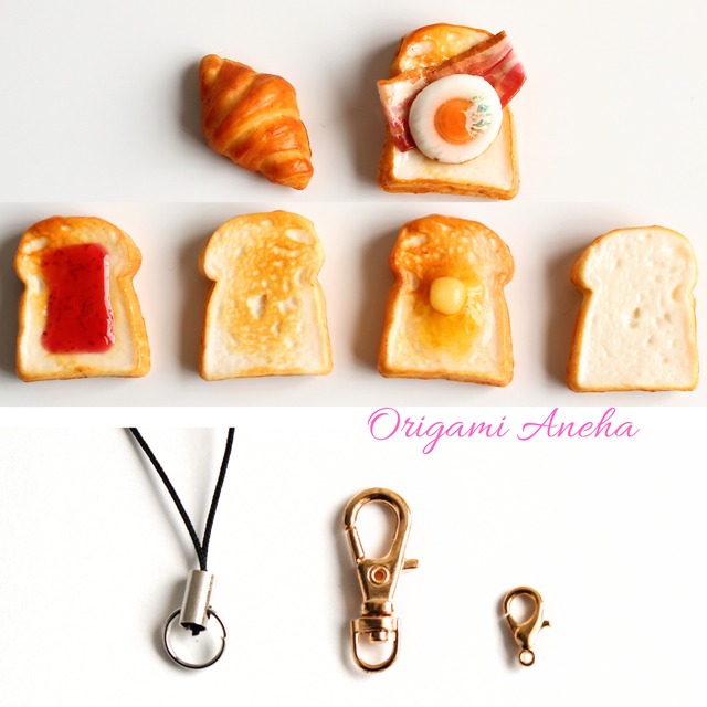 猫ちゃんトースト ハムエッグ フェイクフード 食品サンプル ポニーフック 猫ちゃんトースト ハムエッグ フェイクフード 食品サンプル ポニーフック