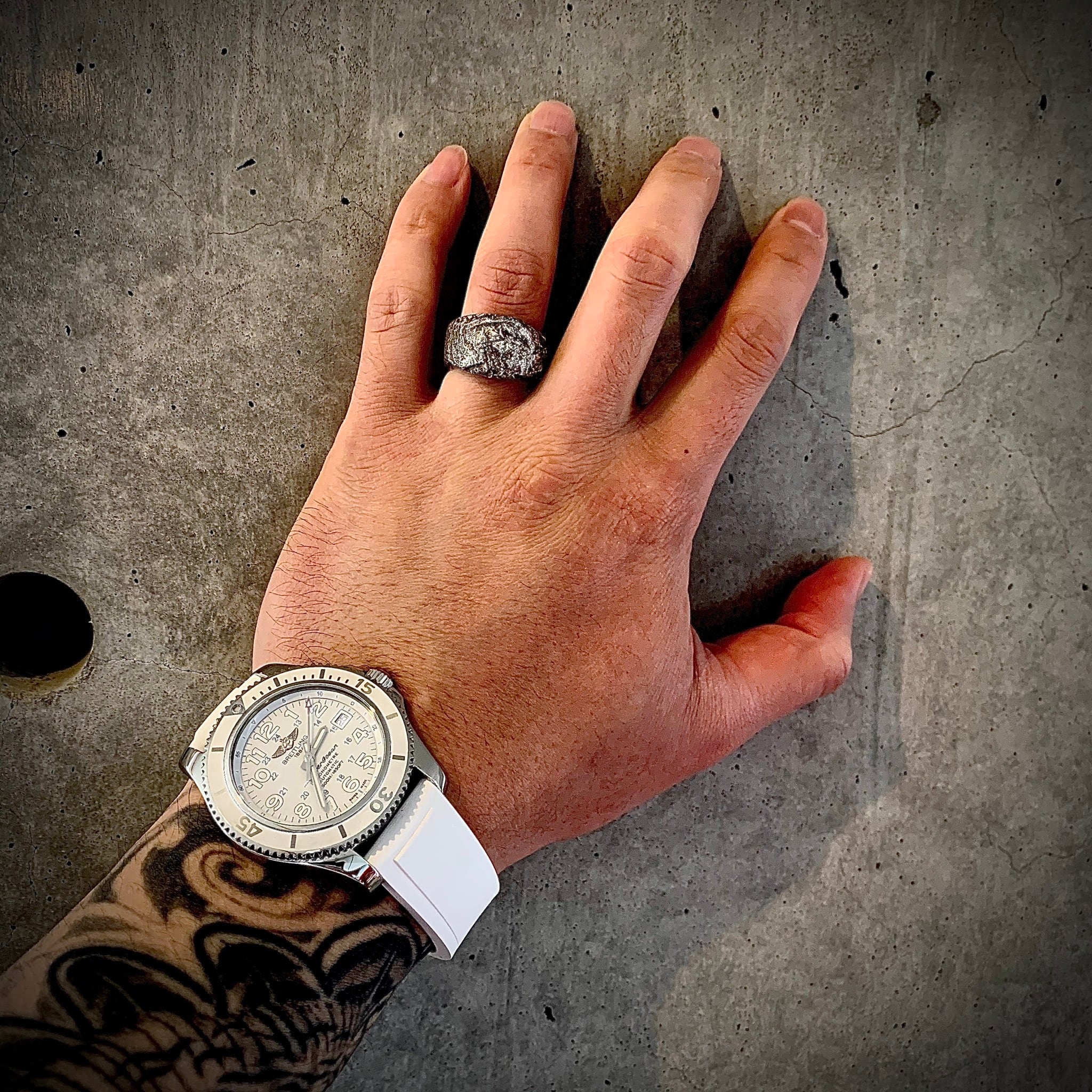 silver ring 【concrete】/ silver999