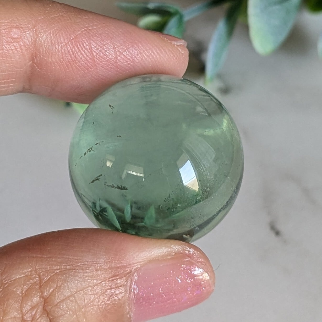 スフィアレライト♡フローライト共生スフィア♡No.2579 フローライト スフィア 約25mm | iris imrama stone