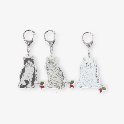 ヴィンテージキャット アクリルキーホルダー