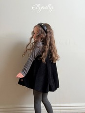 エリーモリー / ELLY MOLLY / ドット起毛ハイネックTシャツ / 韓国子供服 / キッズ / 26winter〖取寄〗*3~11号*