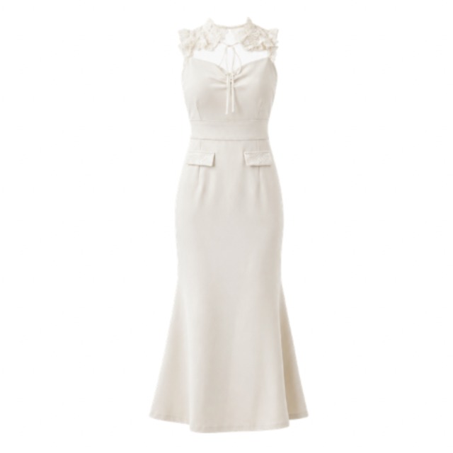 Lumignon original ♥ Classical lace  lady dress【ライトベージュ】
